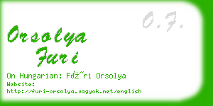 orsolya furi business card